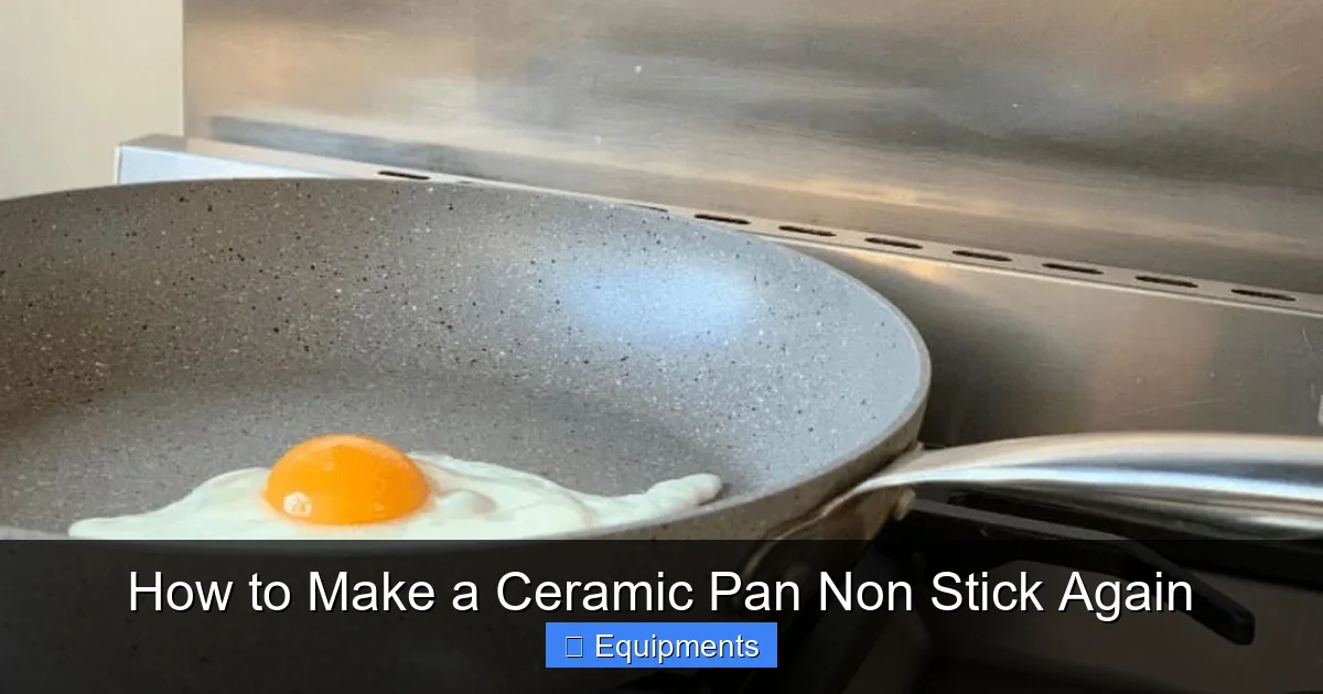 How to Make a Ceramic Pan Non Stick Again