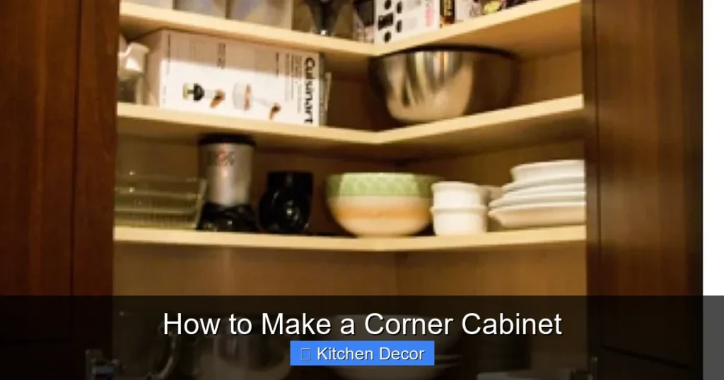 How to Make a Corner Cabinet