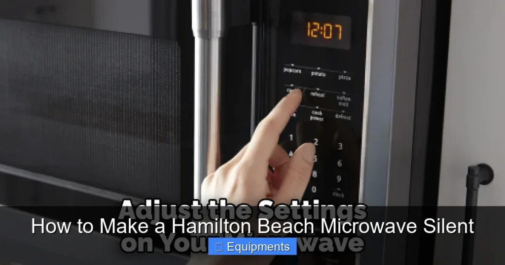 How to Make a Hamilton Beach Microwave Silent