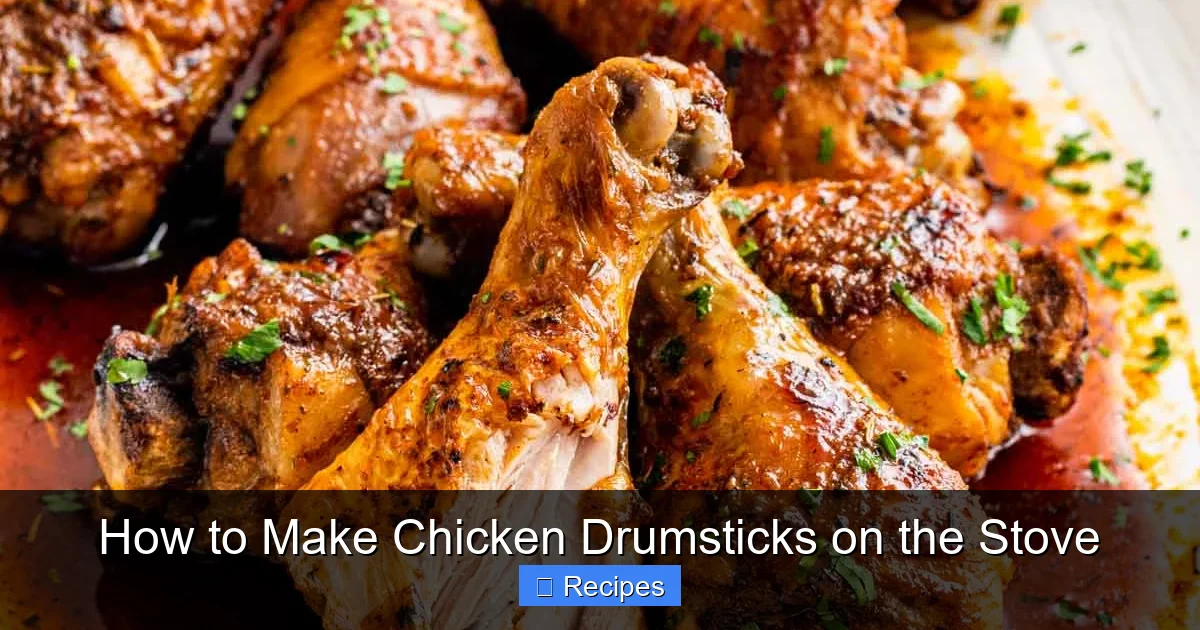 How to Make Chicken Drumsticks on the Stove