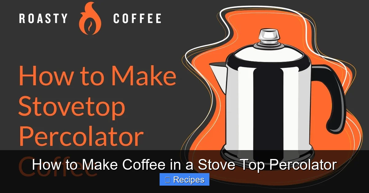 How to Make Coffee in a Stove Top Percolator