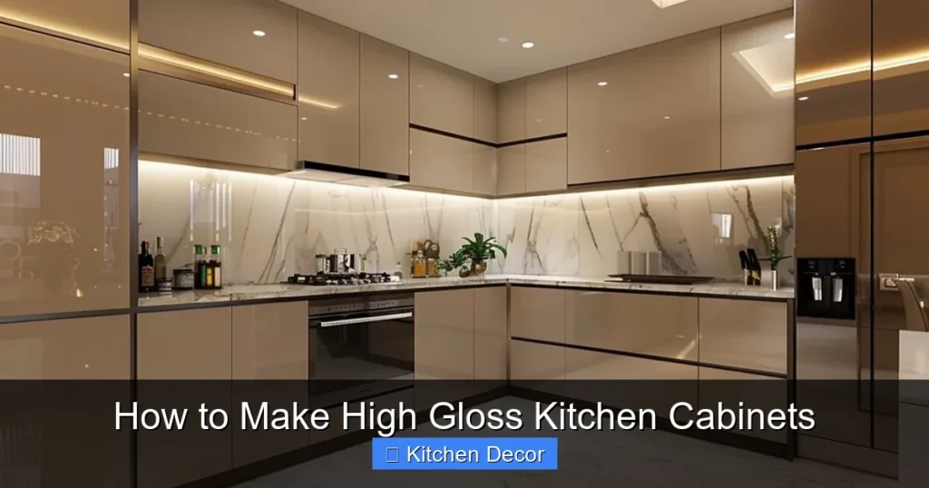 How to Make High Gloss Kitchen Cabinets