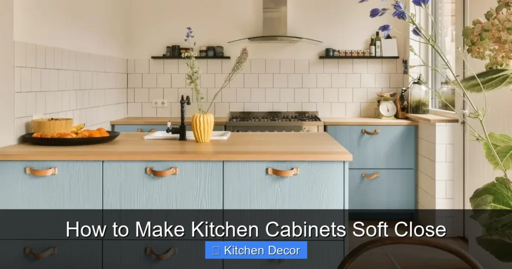 How to Make Kitchen Cabinets Soft Close