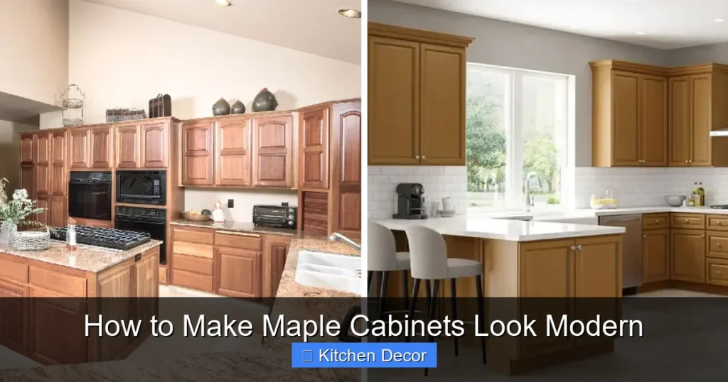 How to Make Maple Cabinets Look Modern