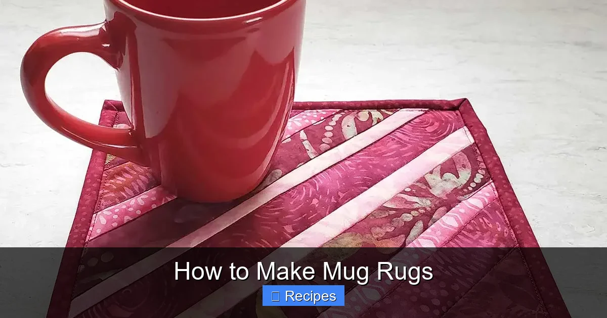 How to Make Mug Rugs