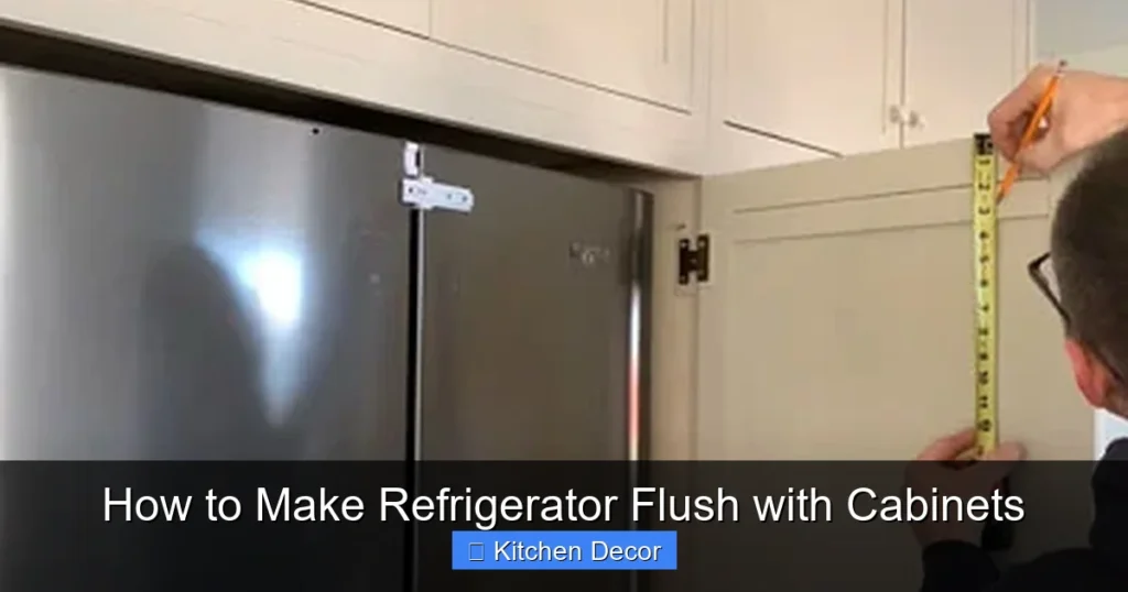 How to Make Refrigerator Flush with Cabinets
