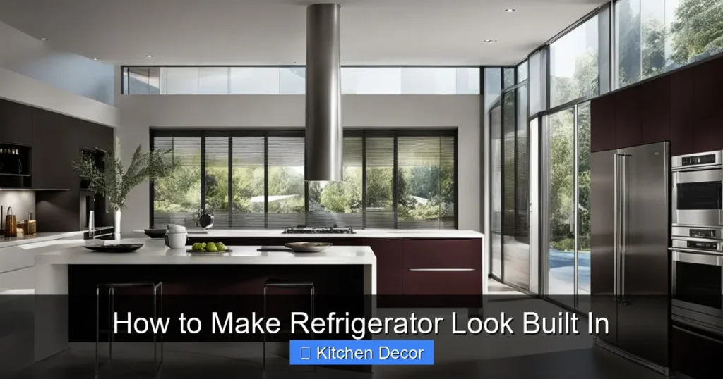 How to Make Refrigerator Look Built In