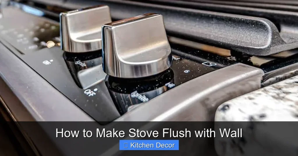 How to Make Stove Flush with Wall