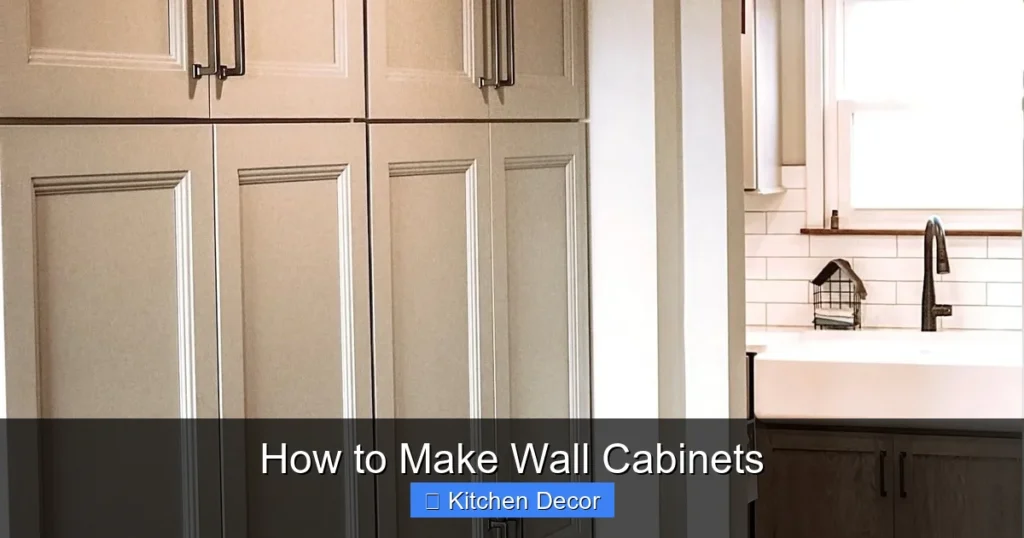 How to Make Wall Cabinets
