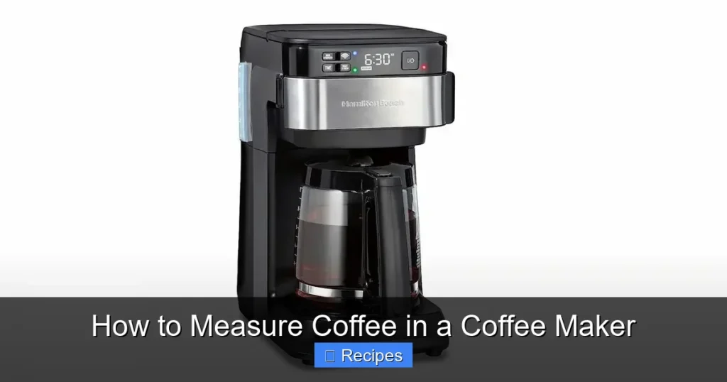 How to Measure Coffee in a Coffee Maker