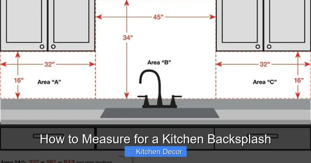How to Measure for a Kitchen Backsplash