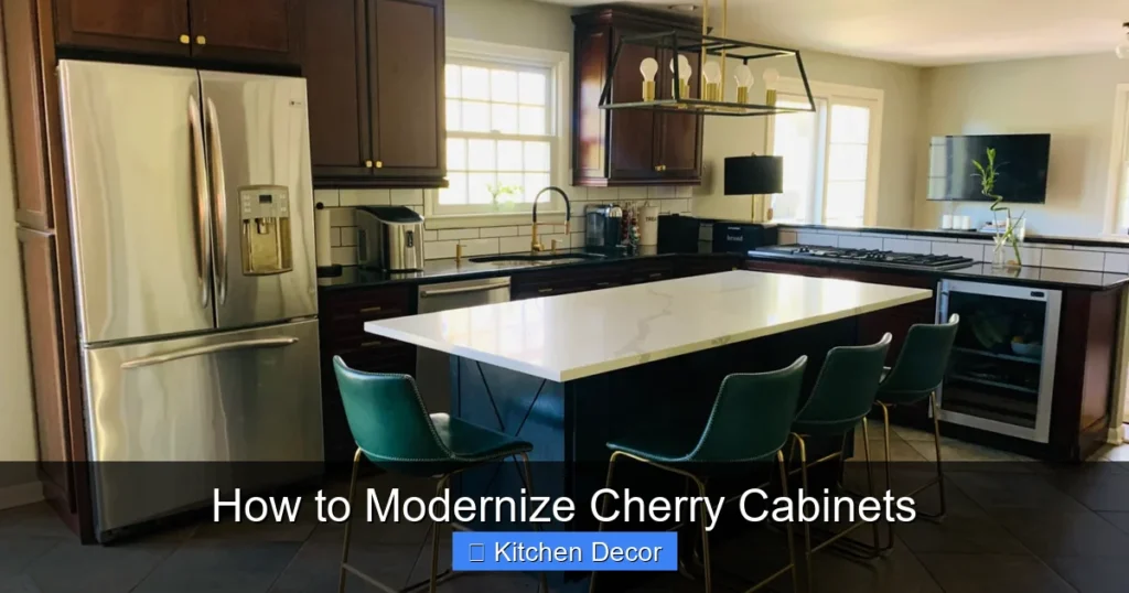 How to Modernize Cherry Cabinets