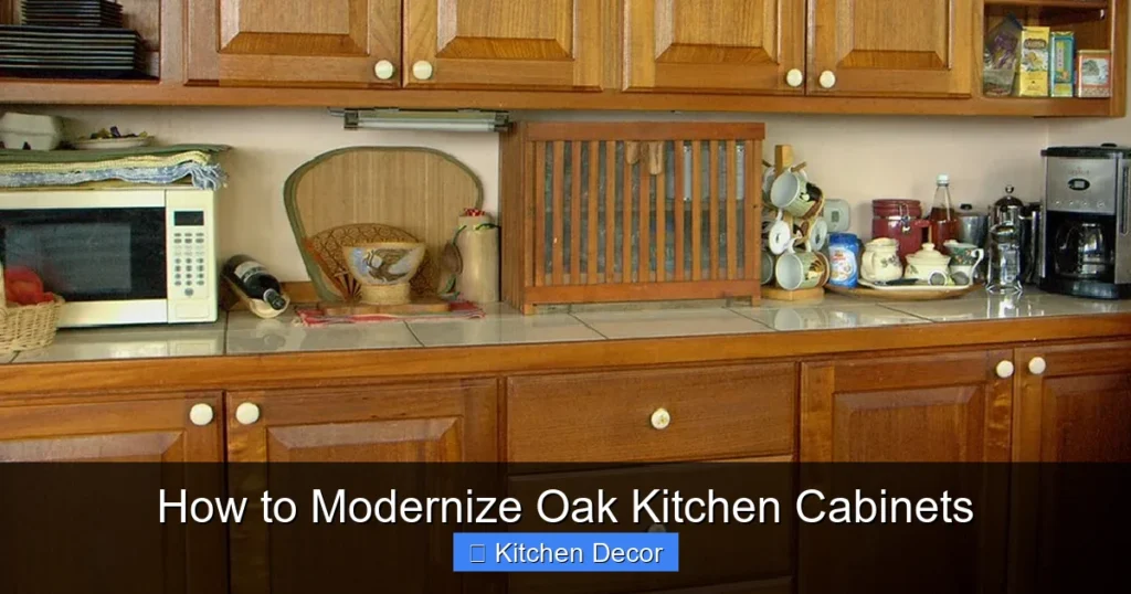 How to Modernize Oak Kitchen Cabinets