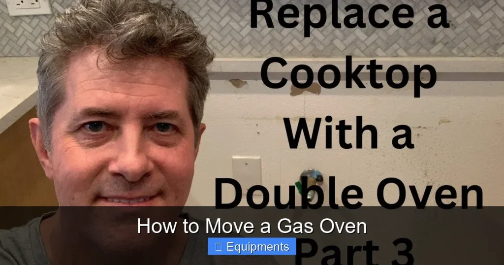How to Move a Gas Oven