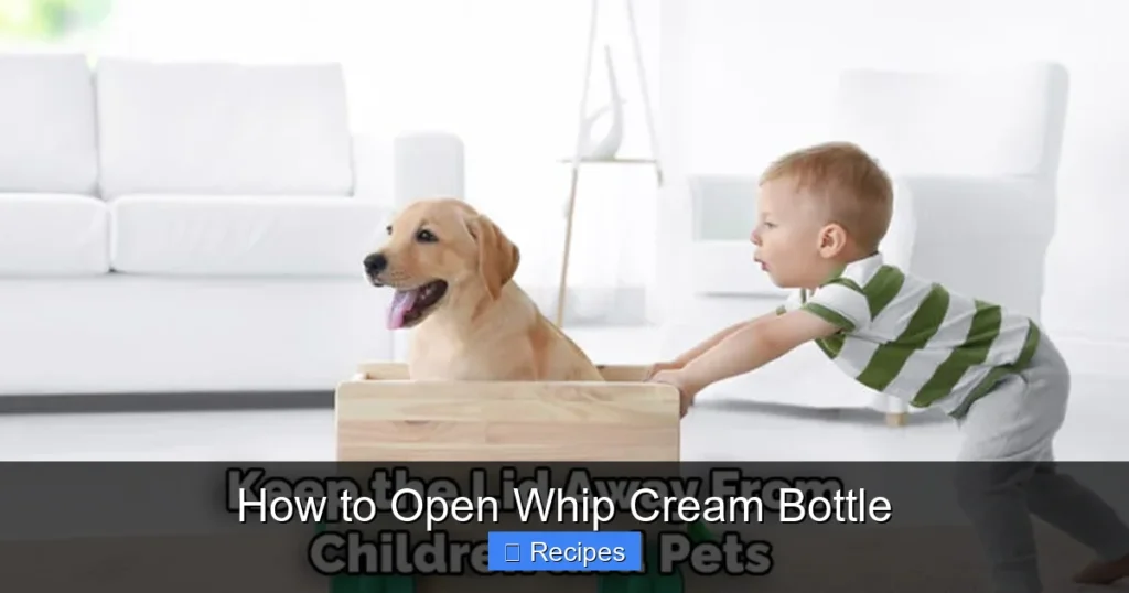 How to Open Whip Cream Bottle