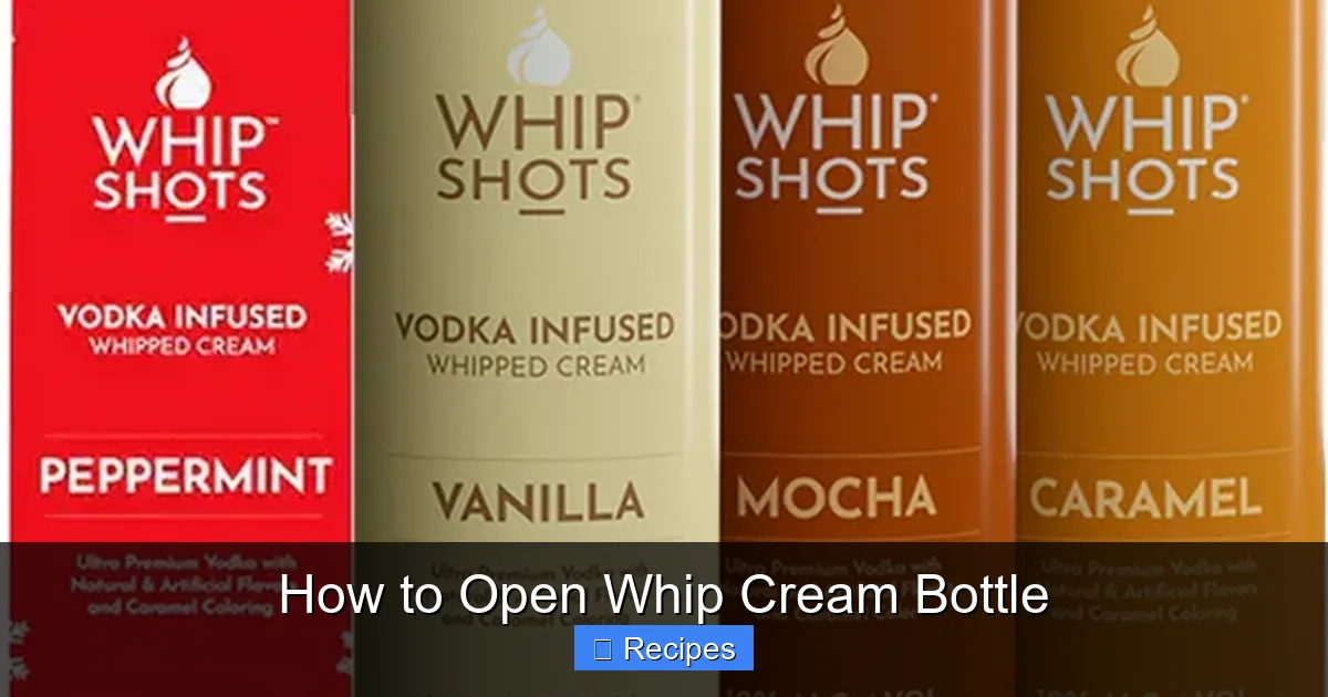 How to Open Whip Cream Bottle
