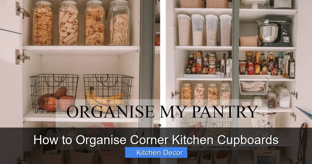 How to Organise Corner Kitchen Cupboards