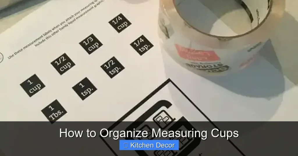 How to Organize Measuring Cups