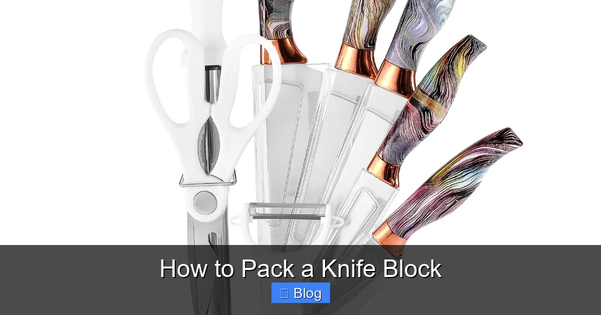 How to Pack a Knife Block