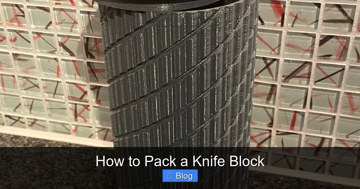 How to Pack a Knife Block