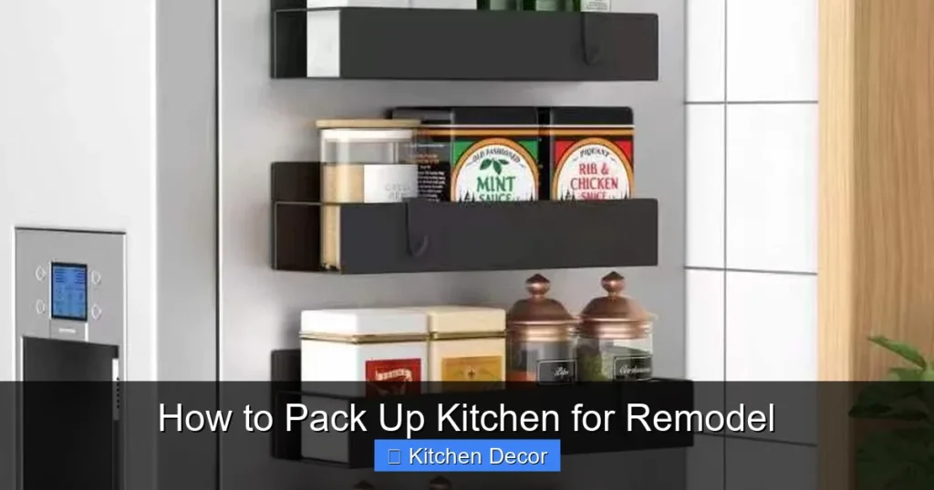How to Pack Up Kitchen for Remodel