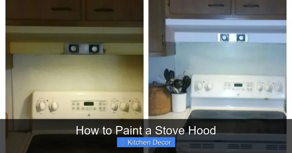 How to Paint a Stove Hood