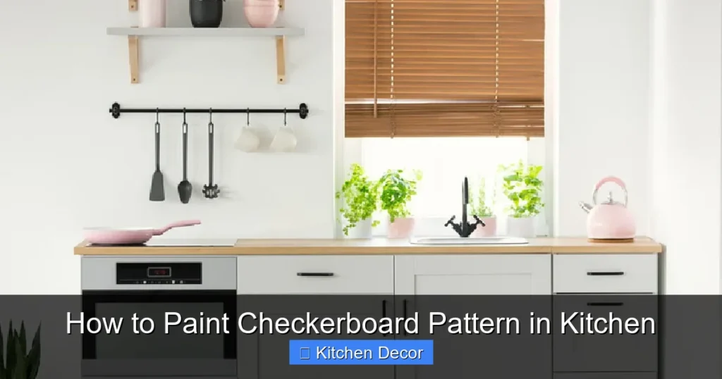 How to Paint Checkerboard Pattern in Kitchen