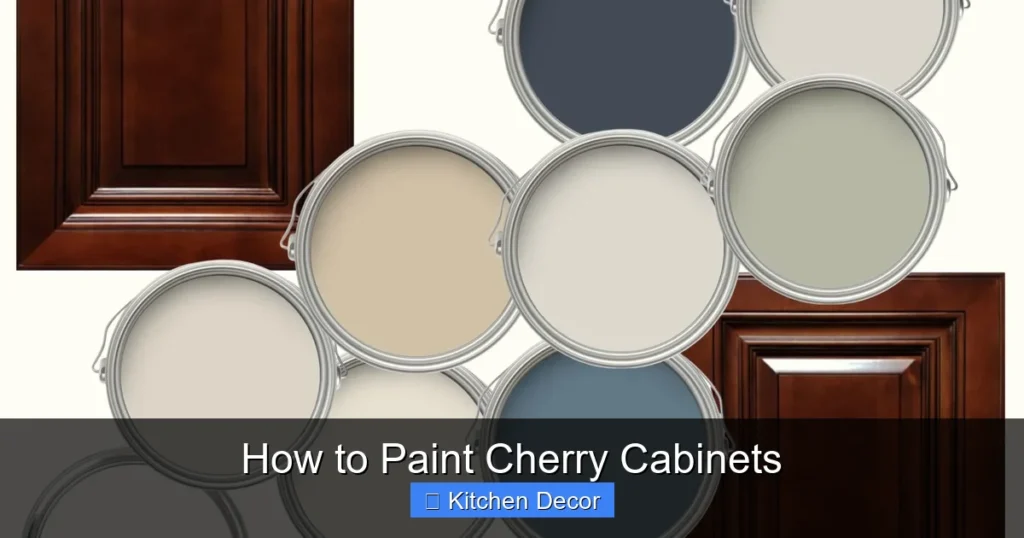 How to Paint Cherry Cabinets