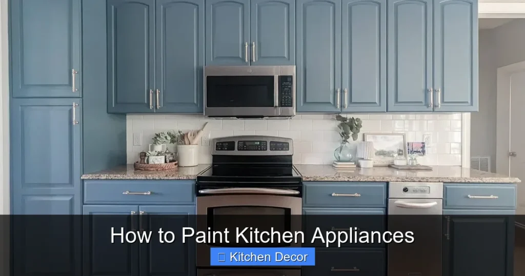 How to Paint Kitchen Appliances