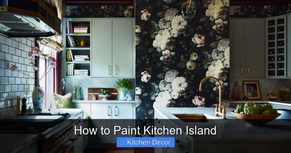 How to Paint Kitchen Island