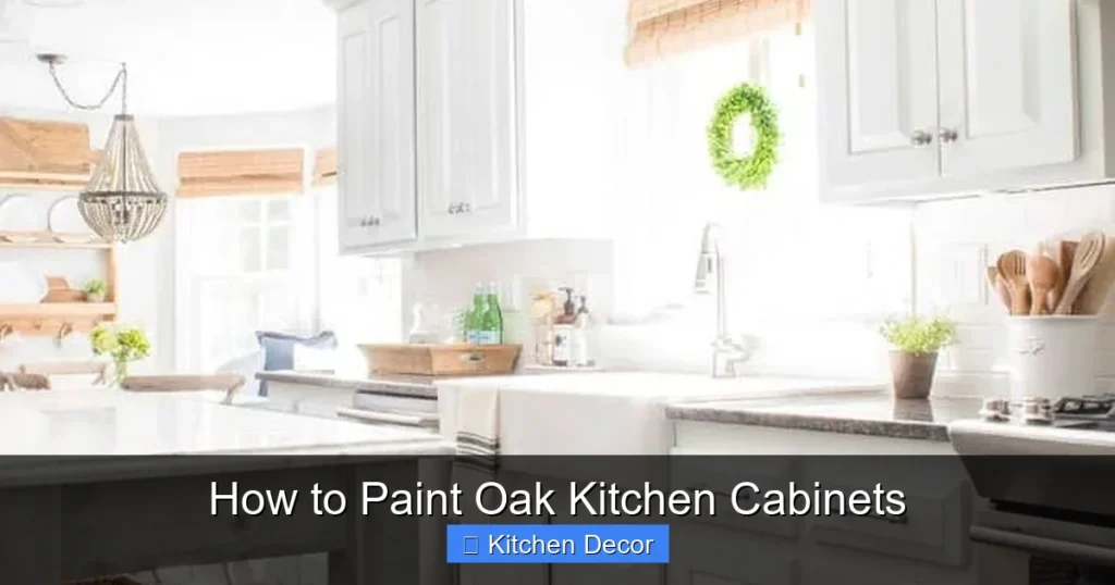 How to Paint Oak Kitchen Cabinets
