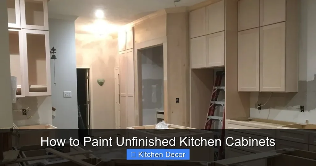 How to Paint Unfinished Kitchen Cabinets