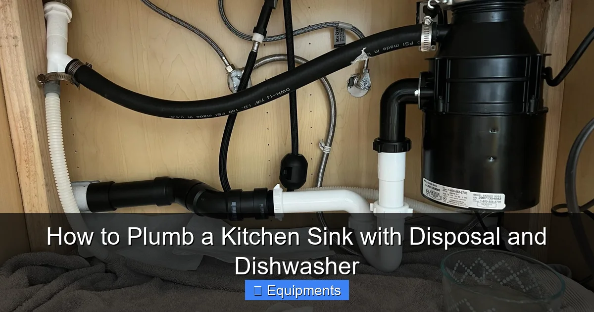 How to Plumb a Kitchen Sink with Disposal and Dishwasher