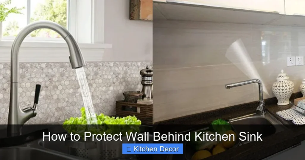 How to Protect Wall Behind Kitchen Sink
