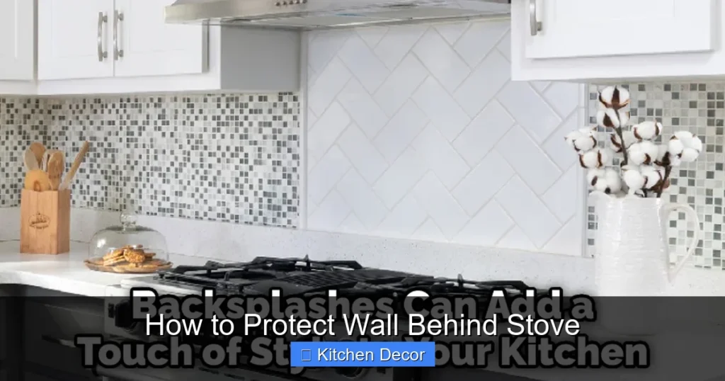 How to Protect Wall Behind Stove