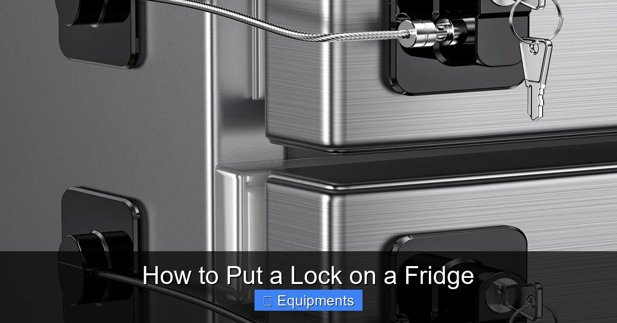 How to Put a Lock on a Fridge