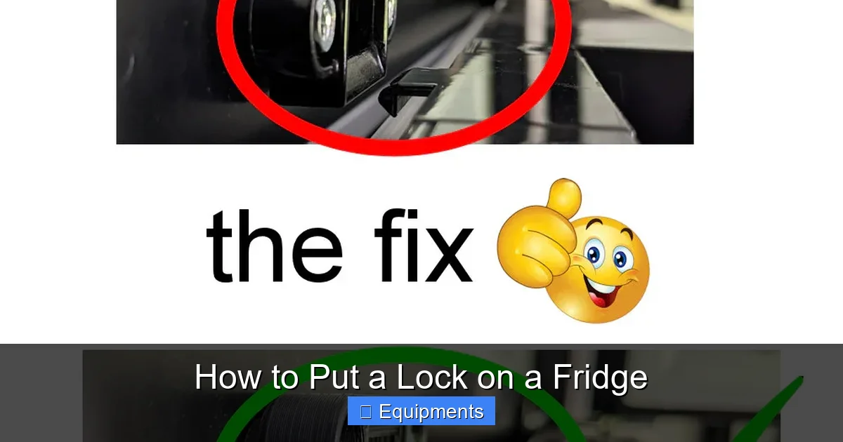 How to Put a Lock on a Fridge