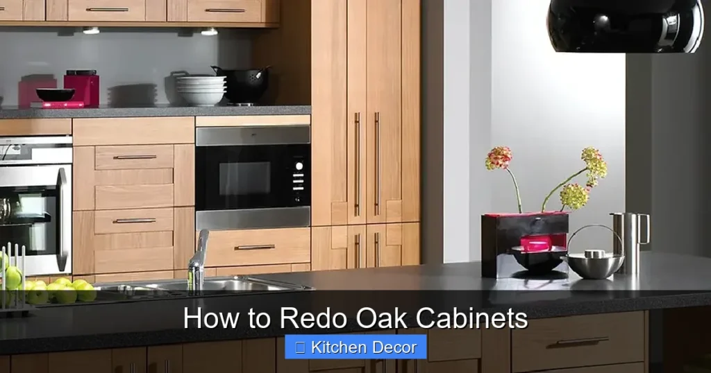 How to Redo Oak Cabinets