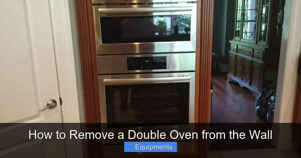 How to Remove a Double Oven from the Wall