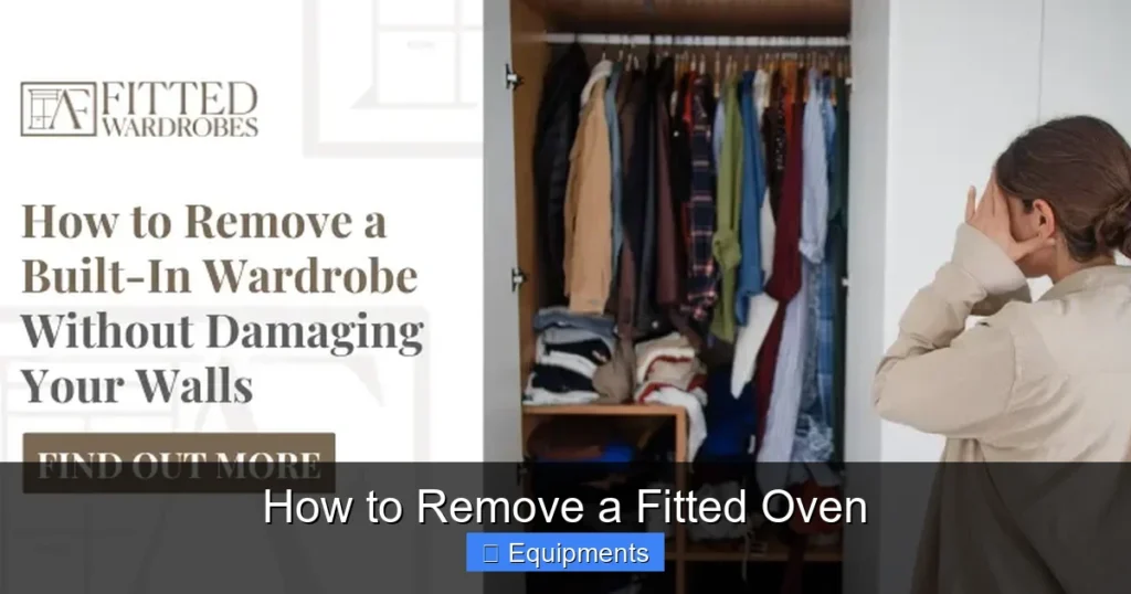 How to Remove a Fitted Oven
