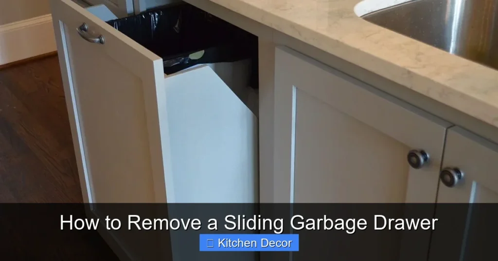 How to Remove a Sliding Garbage Drawer