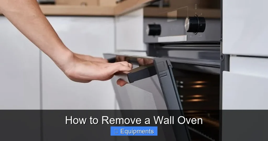 How to Remove a Wall Oven
