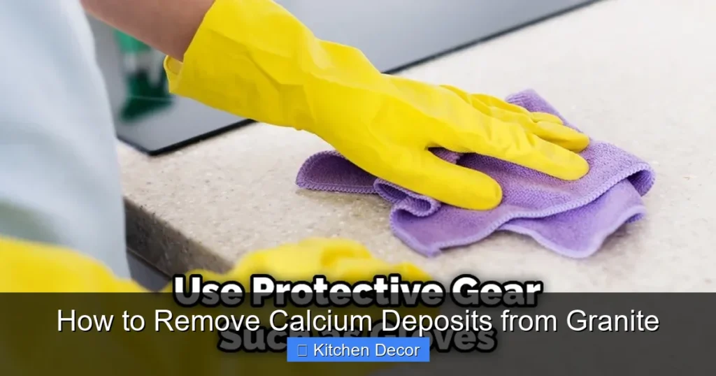 How to Remove Calcium Deposits from Granite