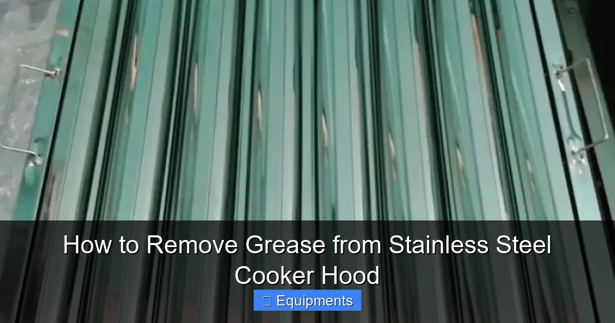 How to Remove Grease from Stainless Steel Cooker Hood