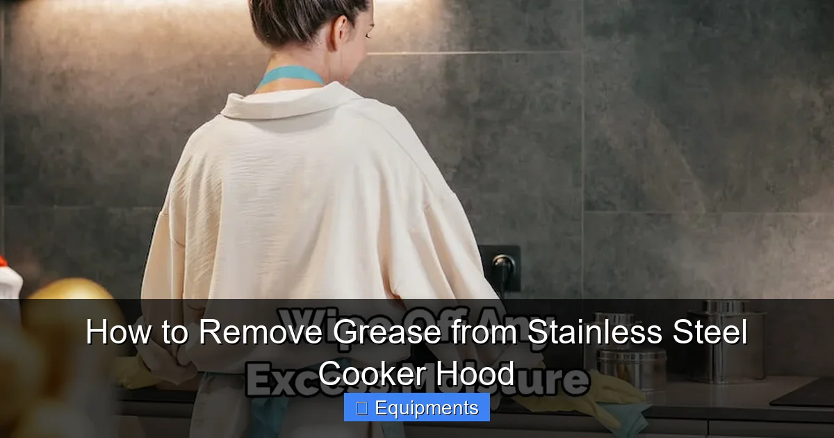 How to Remove Grease from Stainless Steel Cooker Hood