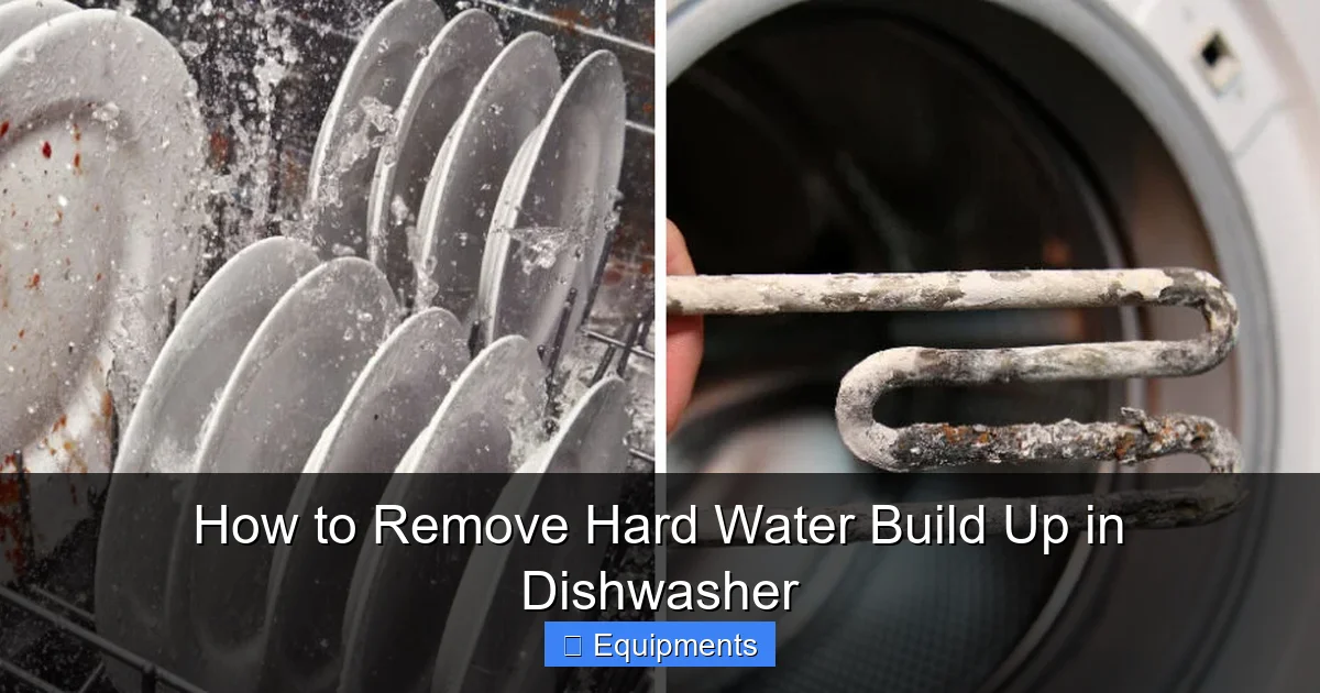 How to Remove Hard Water Build Up in Dishwasher