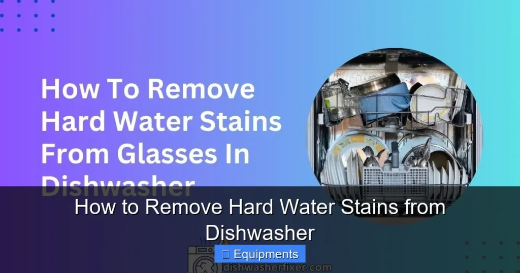 How to Remove Hard Water Stains from Dishwasher