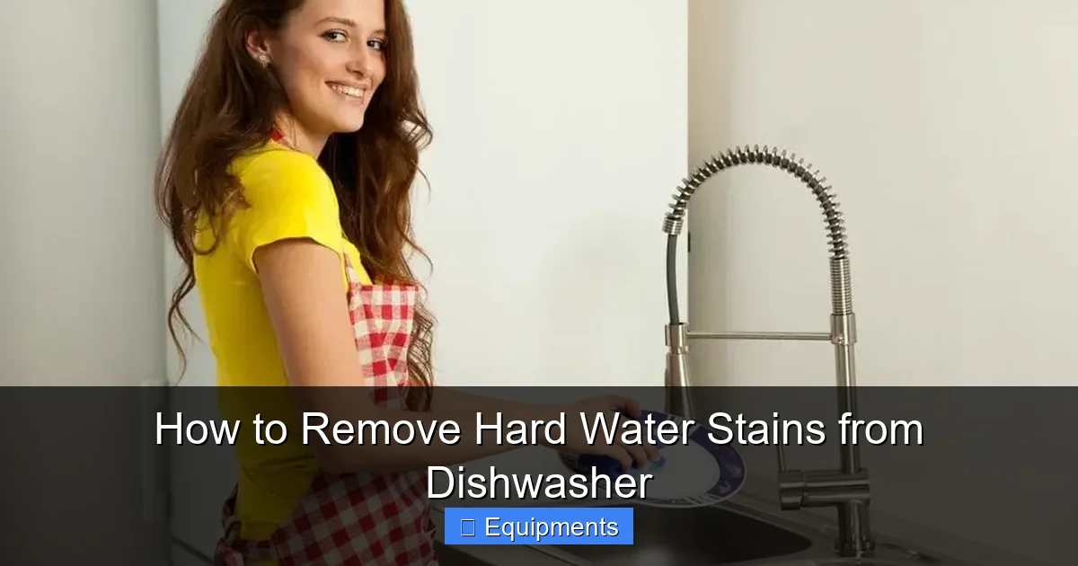 How to Remove Hard Water Stains from Dishwasher