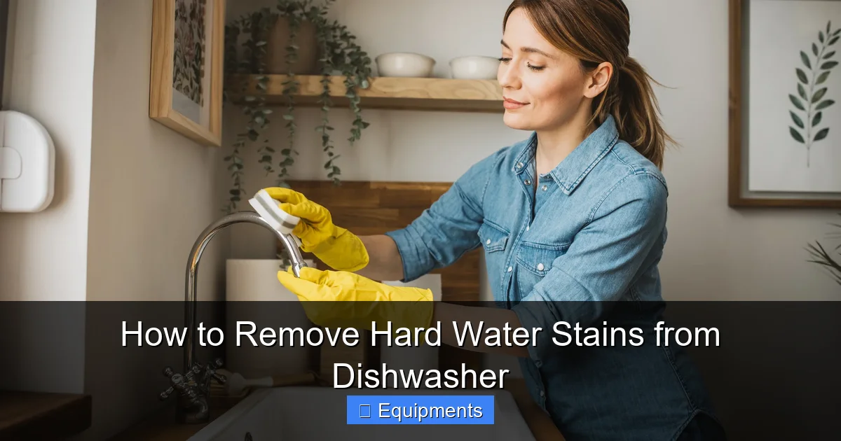 How to Remove Hard Water Stains from Dishwasher