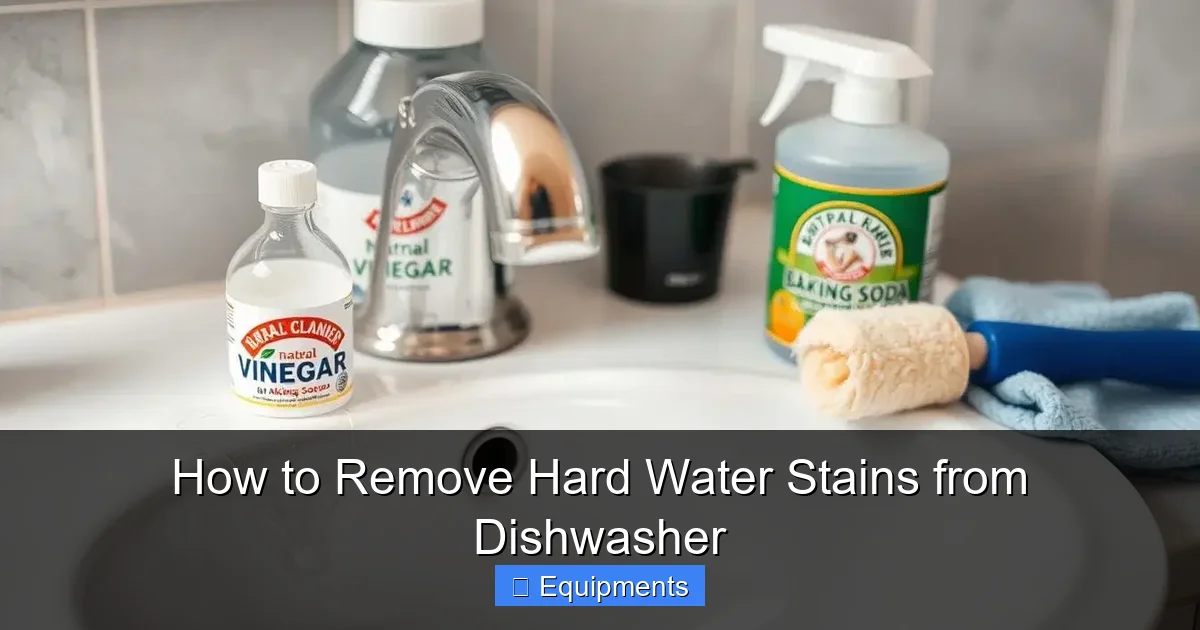 How to Remove Hard Water Stains from Dishwasher